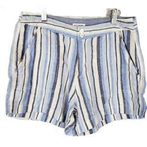 Artisan NY Linen Striped Shorts 6